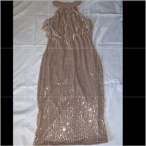 Gold Sequin Dress